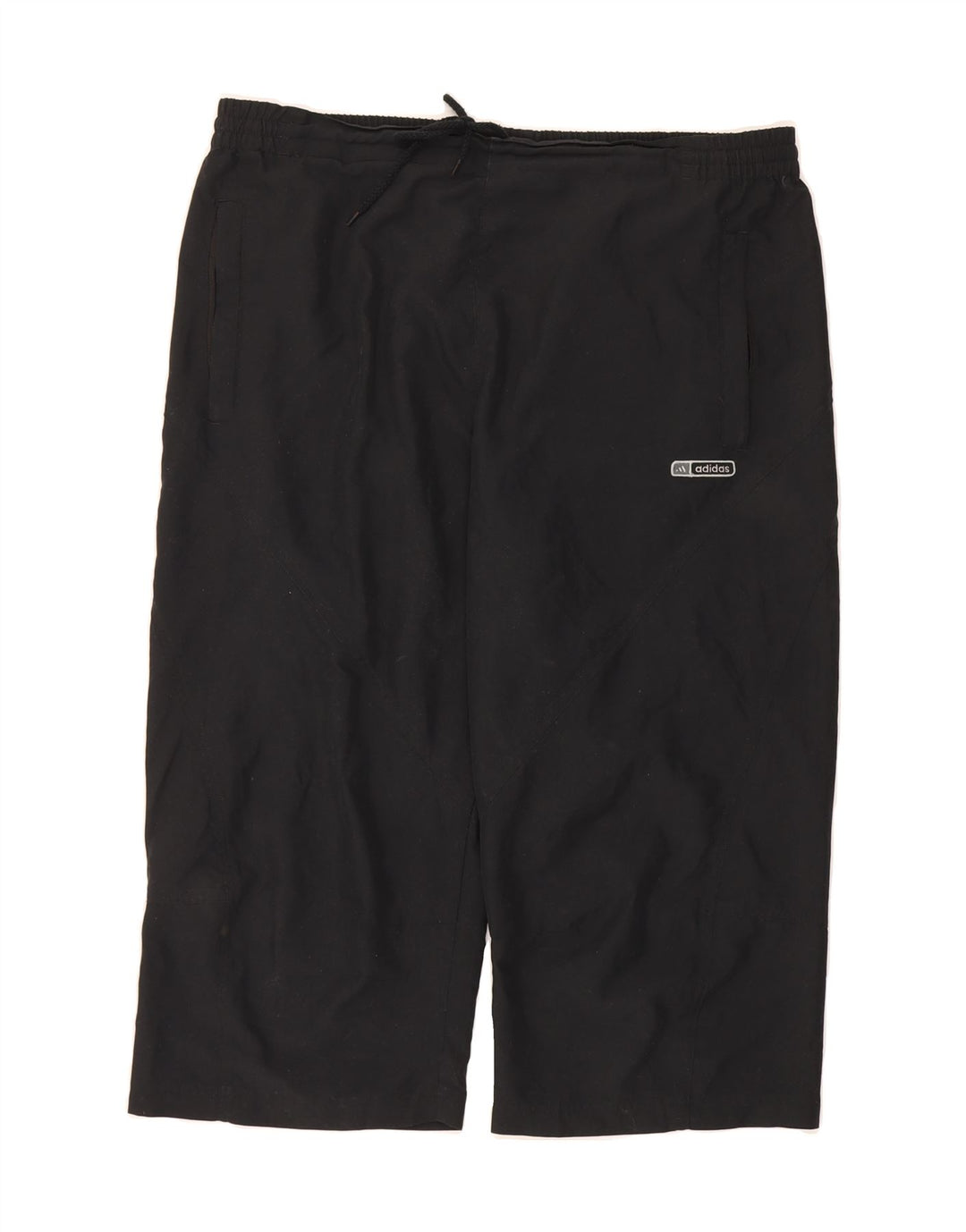 ADIDAS Mens Capri Tracksuit Trousers XL  Black Polyester Vintage Adidas and Second-Hand Adidas from Messina Hembry 