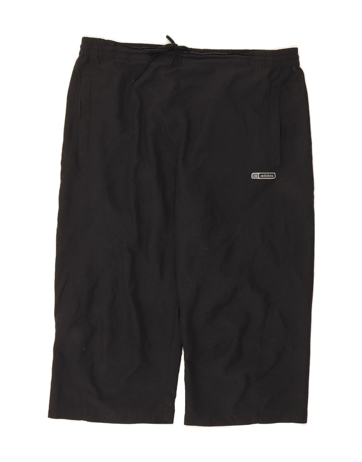 ADIDAS Mens Capri Tracksuit Trousers XL  Black Polyester Vintage Adidas and Second-Hand Adidas from Messina Hembry 