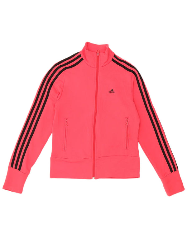 ADIDAS træningsdragt topjakke til kvinder UK 10 Small Pink Polyester