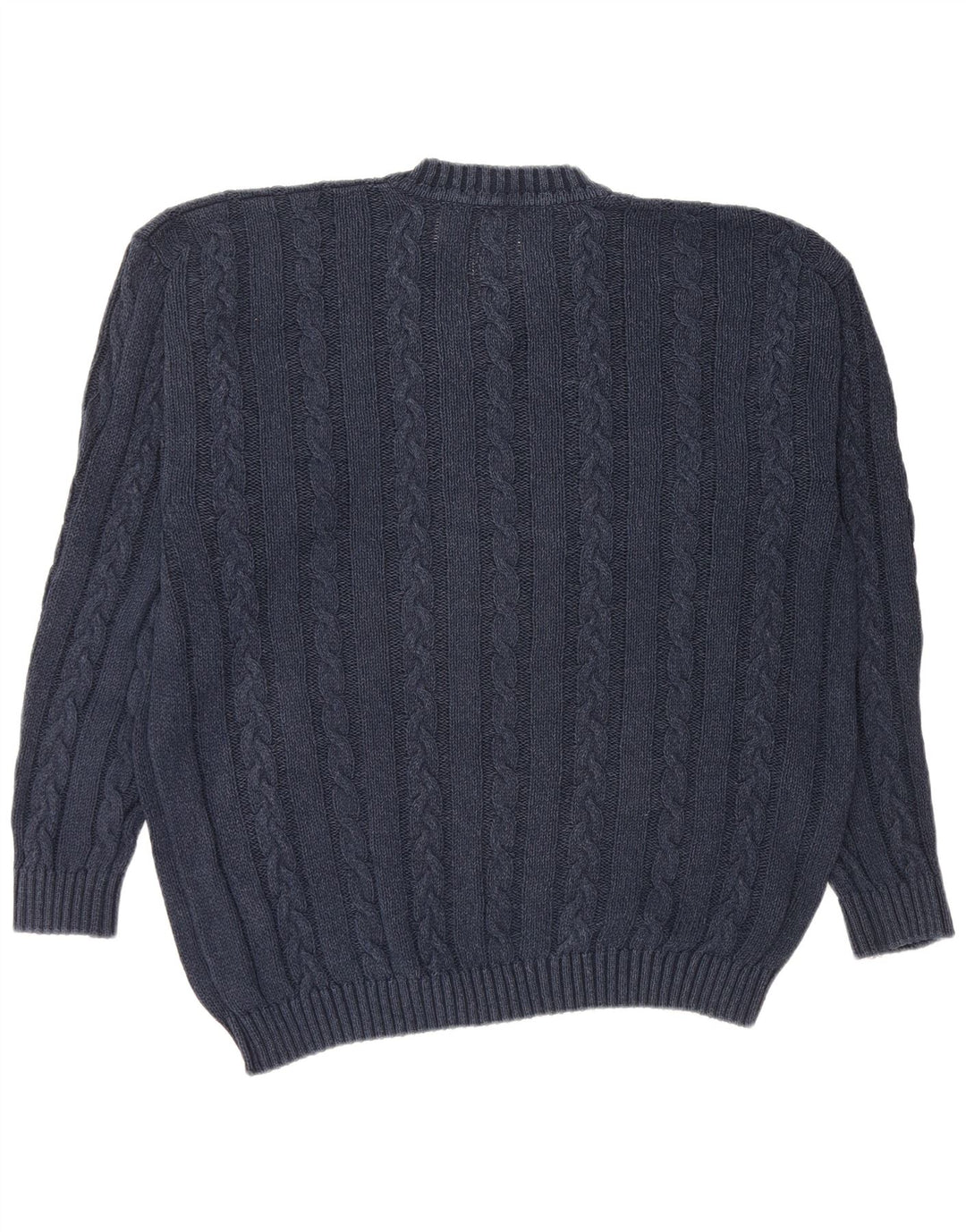 Jaeger Herre V-hals sweater Stor marineblå bomuld