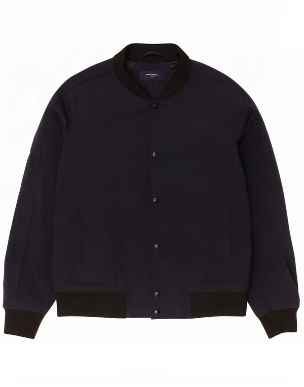 Paul Smith Bomberjakke til mænd UK 38 Medium Navy Blue Polyester