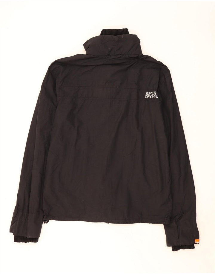 Superdry Grafisk regnjakke til mænd UK 44 2XL sort polyester