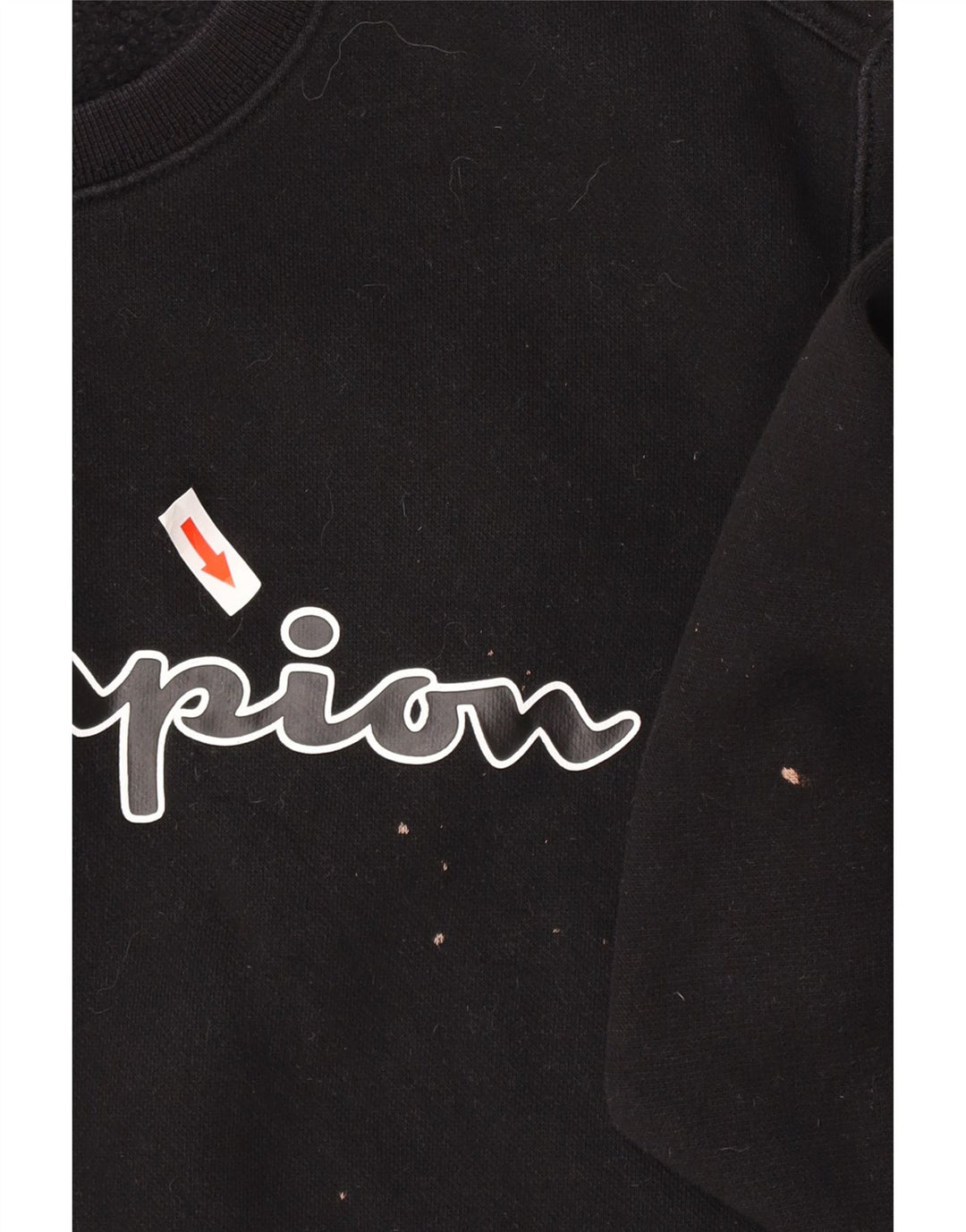 Champion Herre grafisk sweatshirt Jumper XS Sort bomuld