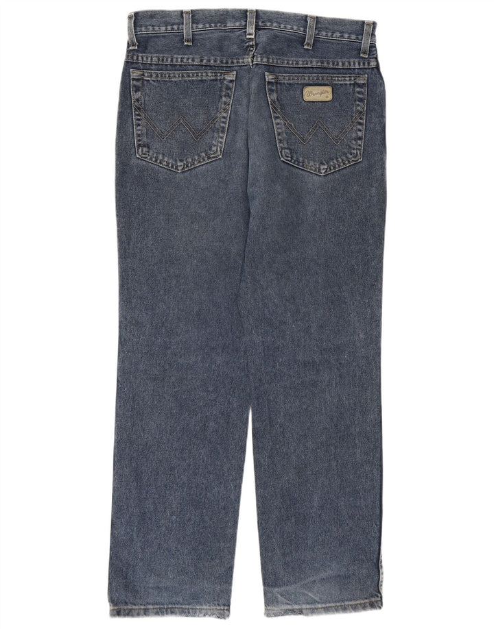 Wrangler Herre Texas Straight Jeans W33 L30 Blå Bomuld