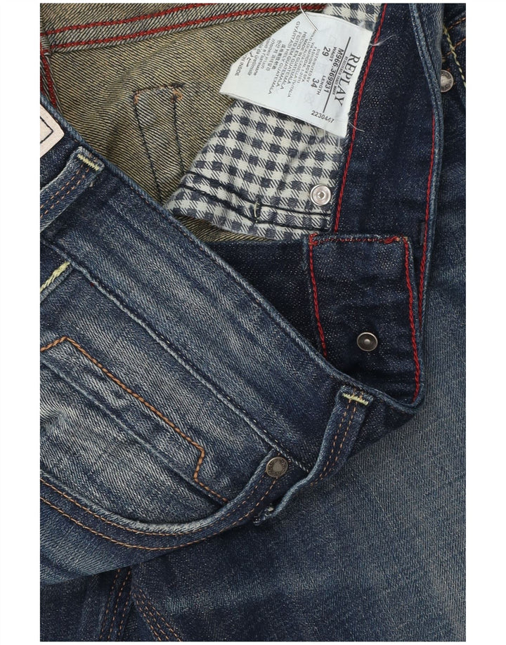 REPLAY Dame Jeto Slim Jeans W29 L34 Blå Bomuld