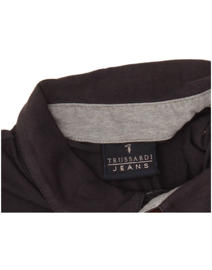 TRUSSARDI JEANS Poloskjorte til mænd Stor marineblå bomuld
