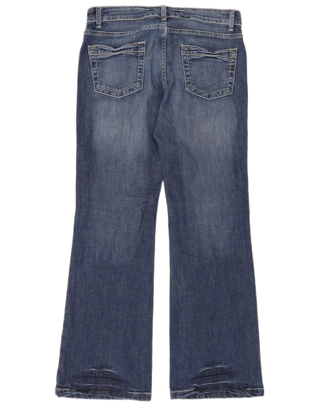 Marks & Spencer Dame Bootcut Jeans UK 12 Medium W33 L30 Blå Bomuld