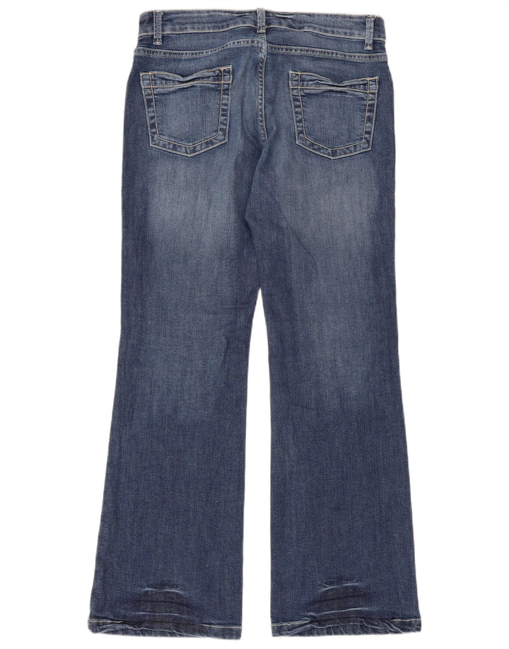 Marks & Spencer Dame Bootcut Jeans UK 12 Medium W33 L30 Blå Bomuld