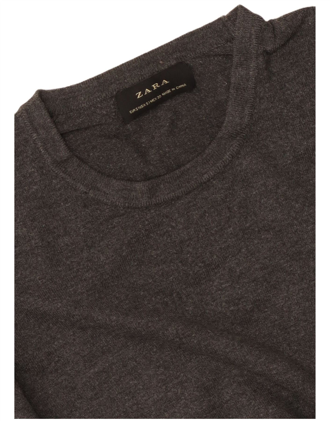 Zara Dame Jumper Sweater UK 10 Small Grey
