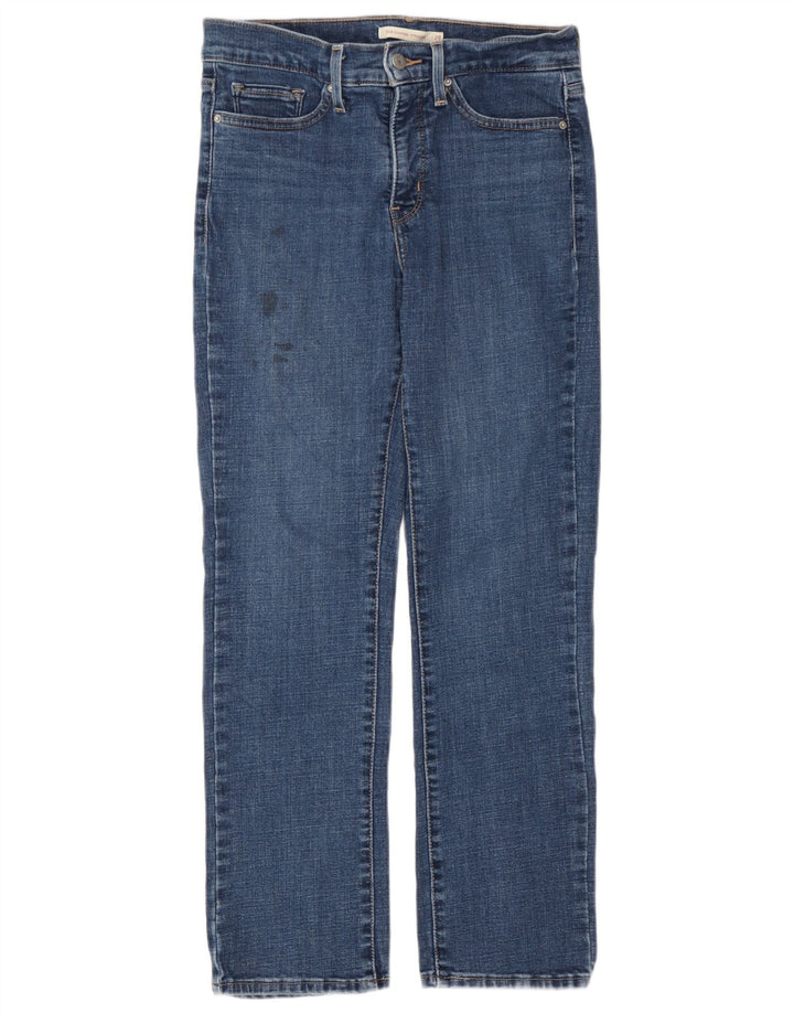 Levi's Dame 314 Shaping Straight Jeans W28 L27 Blå