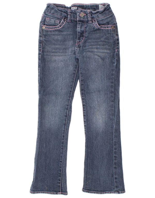 Levi's Girls Bootcut Jeans 5-6 år W20 L19 Blue Ramie