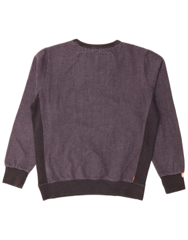 Superdry Sweatshirt til mænd XL Grå Colourblock Bomuld