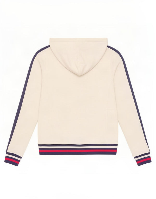 Champion hættetrøje til kvinder med lynlås UK 14 Large Off White Colourblock