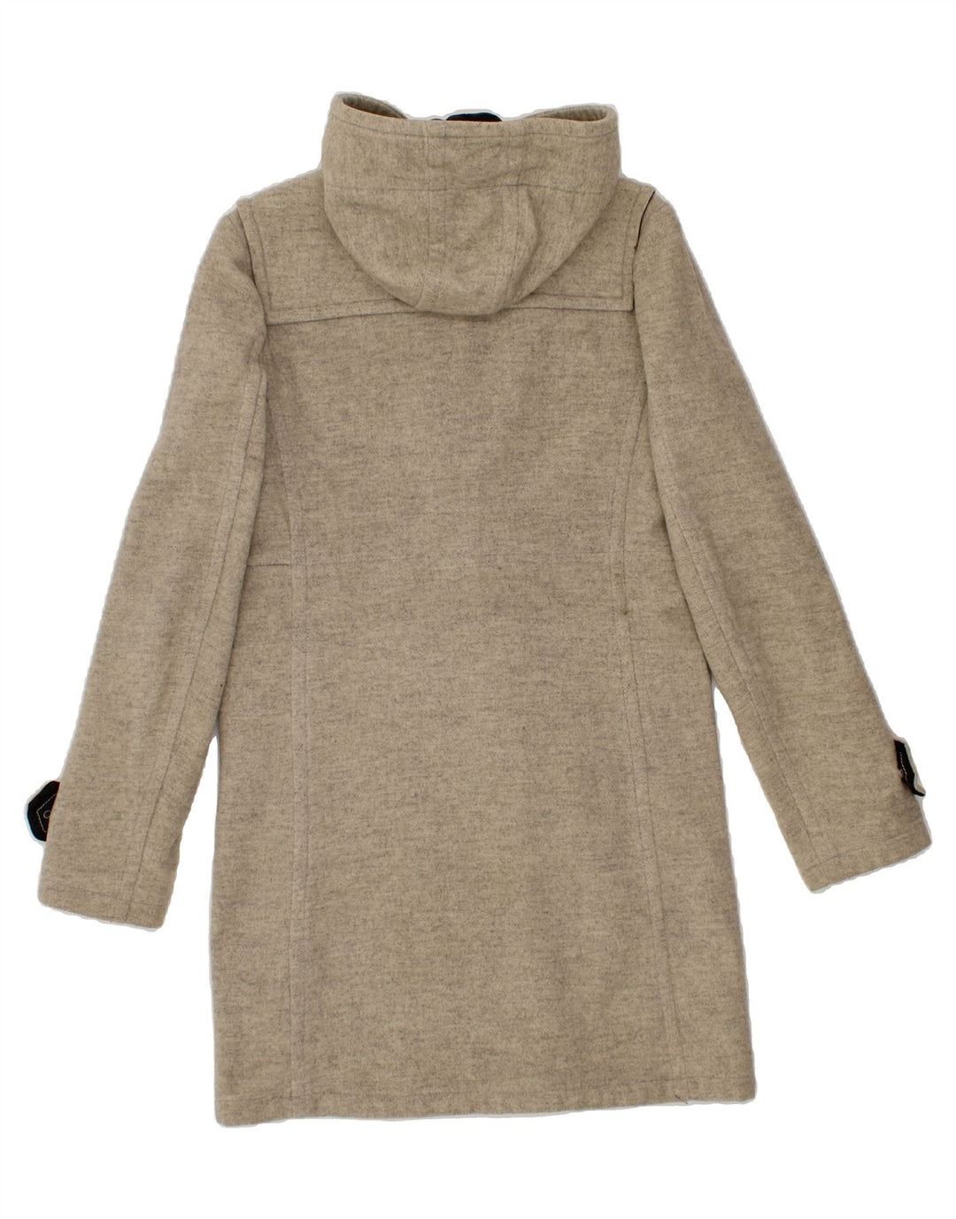 POLO RALPH LAUREN Womens Oversized Hooded Duffle Coat UK 16 Large Grey Vintage Polo Ralph Lauren and Second-Hand Polo Ralph Lauren from Messina Hembry 