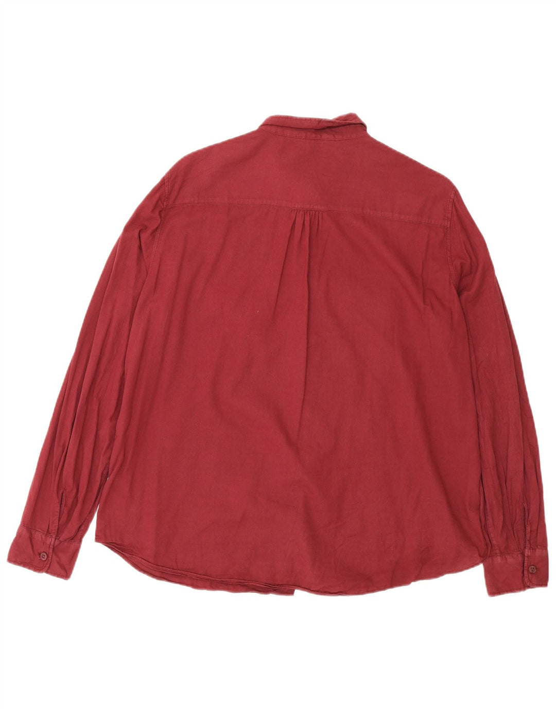 Massimo Dutti Dameskjorte EU 44 XL Bourgogne bomuld