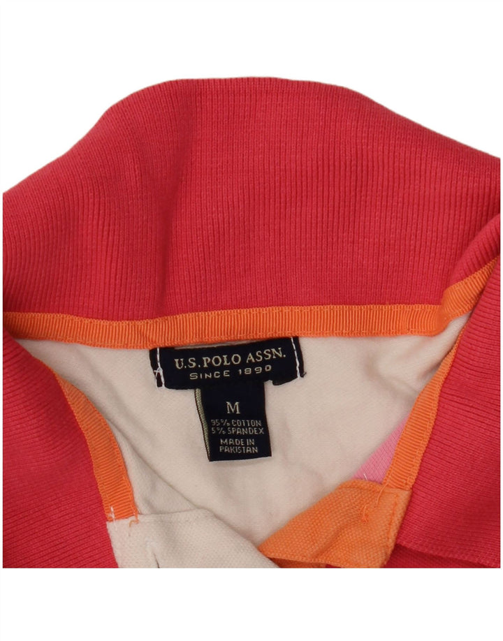 U.S. POLO ASSN. Dame Rugby Polo Shirt UK 12 Medium Flerfarvet