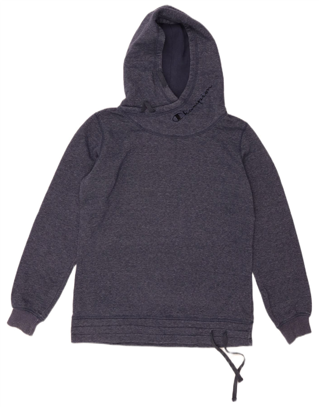 CHAMPION Grafisk hættetrøje til kvinder UK 16 Large Navy Blue