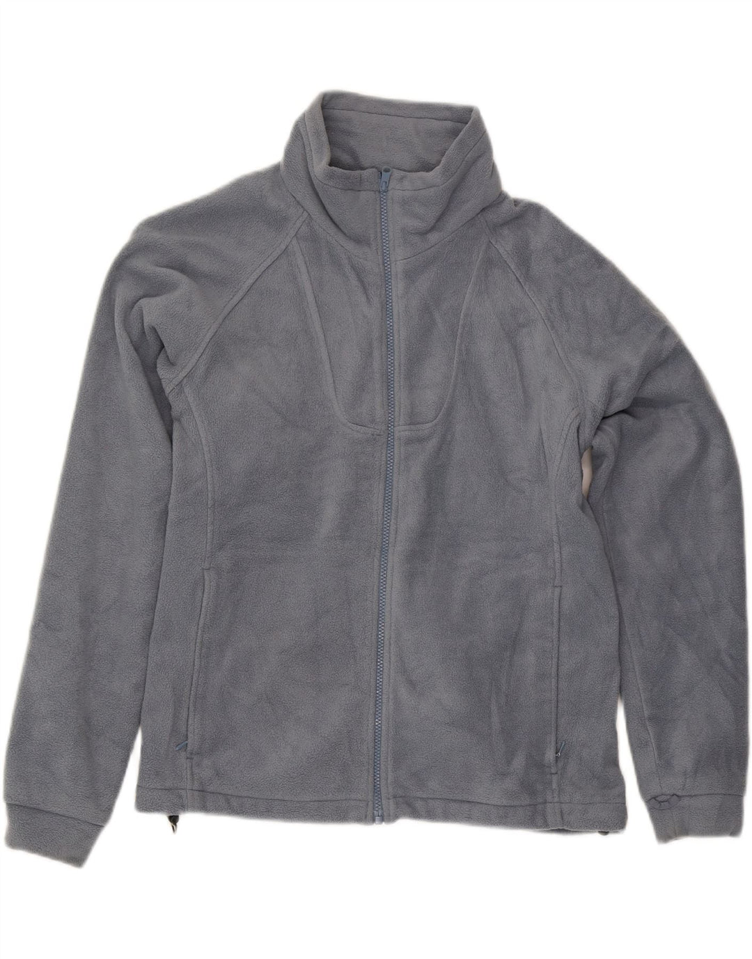 COLUMBIA Womens Fleece Jacket UK 14 Large Grey Polyester Vintage Columbia and Second-Hand Columbia from Messina Hembry 