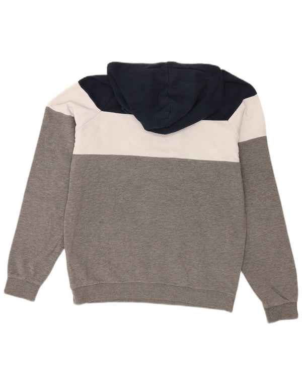 Admiral Mens Graphic Regular Fit Hoodie Jumper Large Grey Colourblock