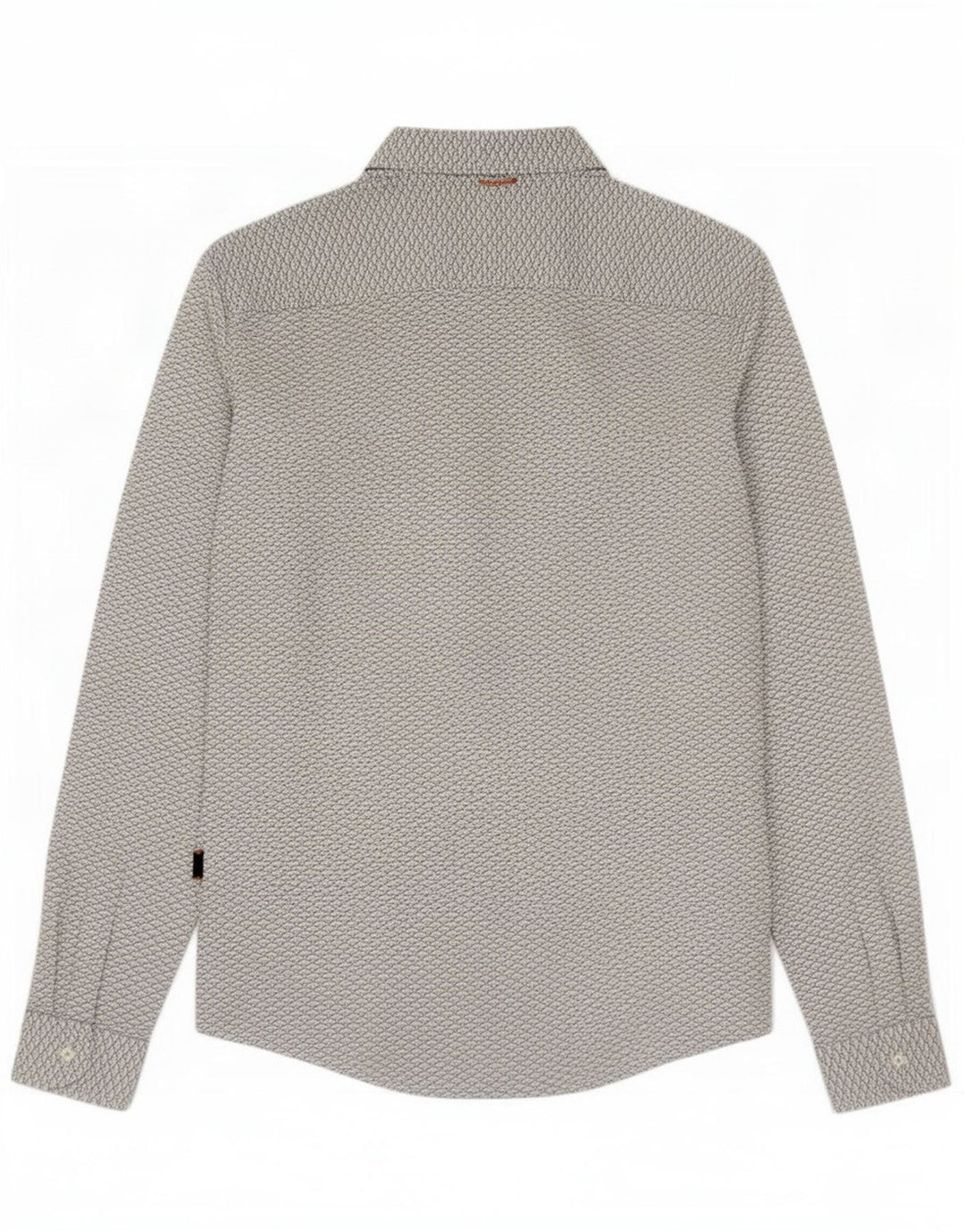 Hugo Boss Herre abstrakt mønster Slim Fit skjorte medium hvid bomuld