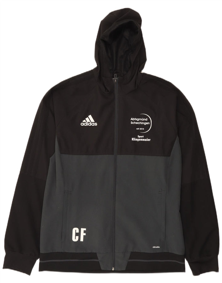Adidas Herre Climalite Grafisk træningsdragt Topjakke Stor Sort Colourblock