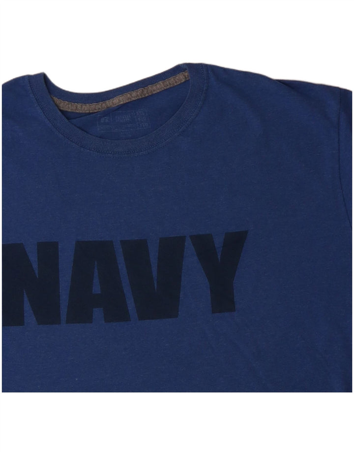 RUSSELL ATHLETIC Herre Grafisk T-Shirt Top 2XL Blå