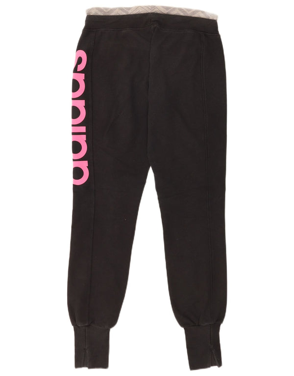 Adidas Womens Climalite træningsdragt Bukser Joggers UK 4/6 XS Sort