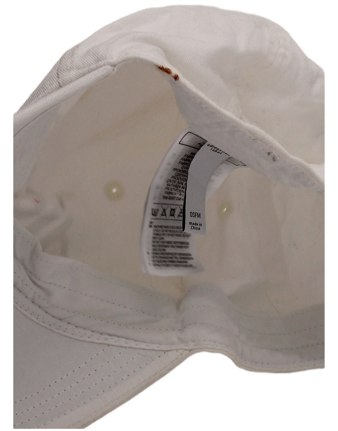 Adidas Herre grafisk baseballkasket One Size hvid bomuld