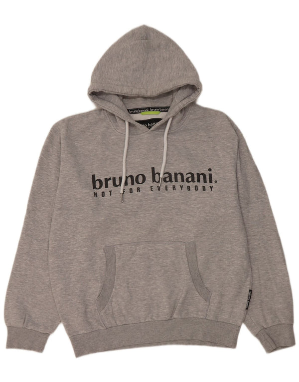 Bruno Banani Herre Grafisk Regular Fit Hættetrøje Jumper XL Grå Bomuld