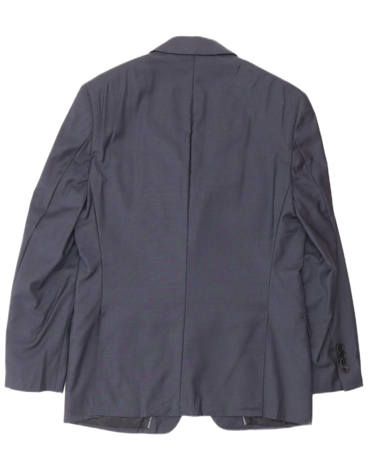 Dkny Herre 2-knaps blazerjakke UK 38 Mellem marineblå uld