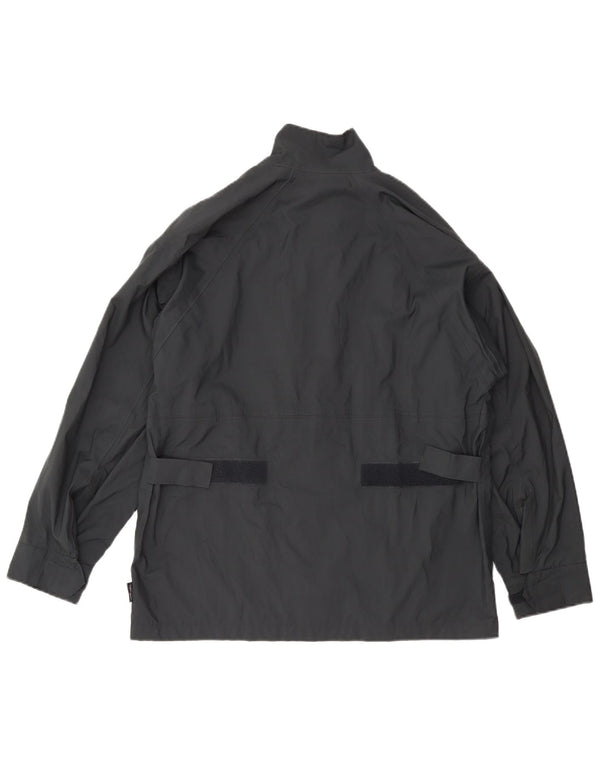 Adidas Dame Oversized Regnjakke UK 12 Medium Grey Polyester