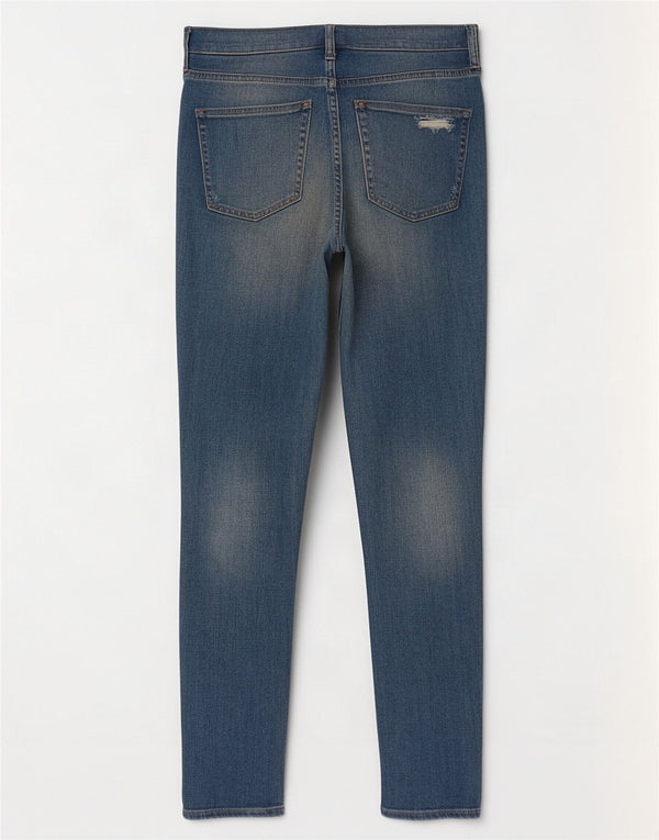 Gap Womens Distressed Skinny Jeans US 10 Large W30 L27 Blue Cotton