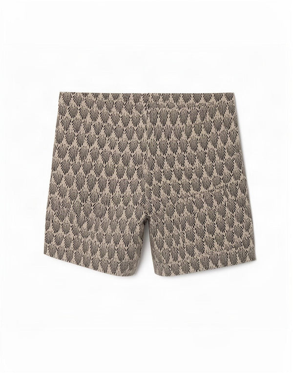 Zara Womens Abstrakt mønster Hot Pants Large W30 White Polyester