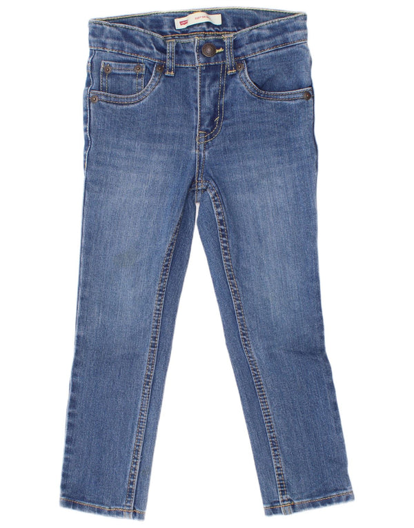 Levi's Boys 510 Skinny Jeans 3-4 år W22 L17 blå bomuld