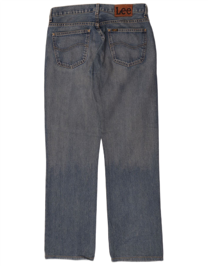Lee Straight Jeans til mænd W33 L31 blå bomuld
