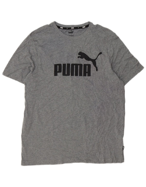 Puma Herre Grafisk T-Shirt Top Stor Grå
