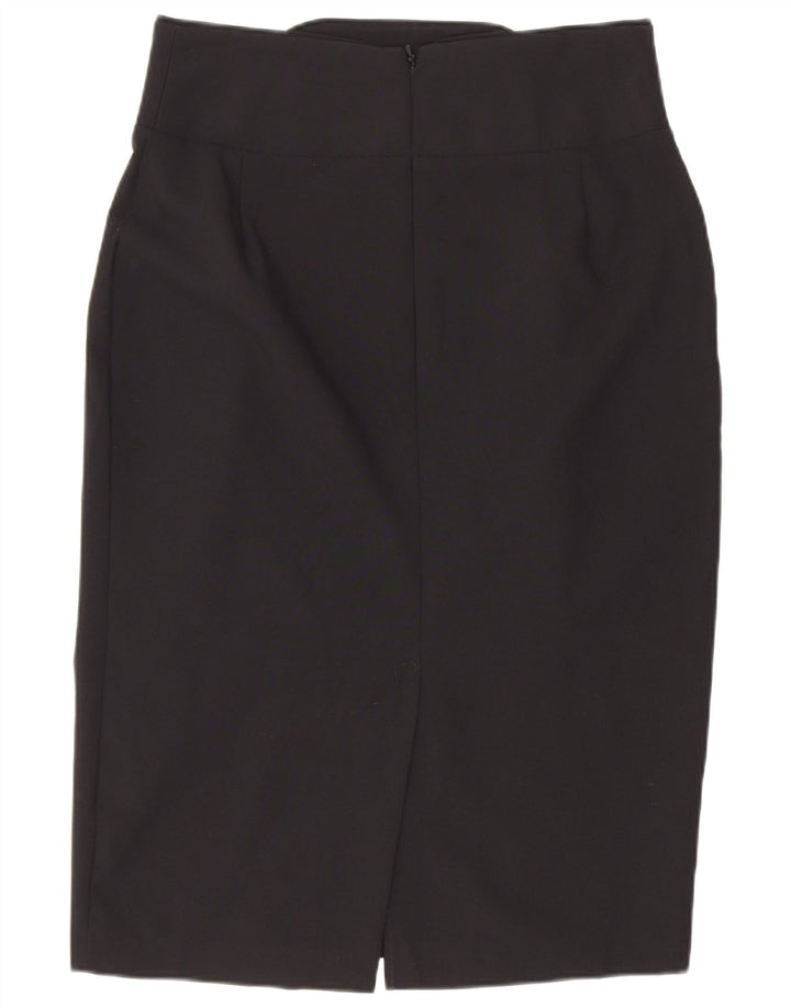 Marks & Spencer Pencil Nederdel til kvinder UK 10 Small W26 Black Polyester