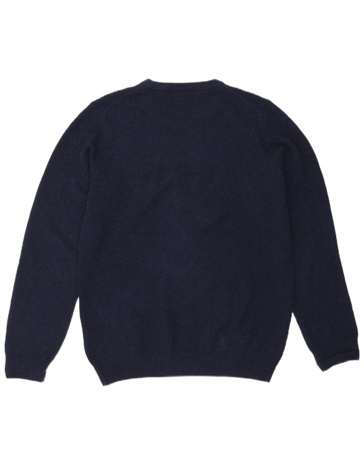 Marks & Spencer Herre Regular Fit Jumper Sweater med rund hals lille marineblå