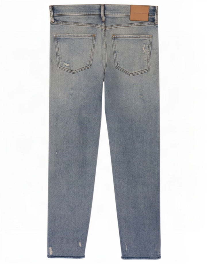 Zara Dame Distressed Slim Jeans EU 38 Small W28 L27 Blå