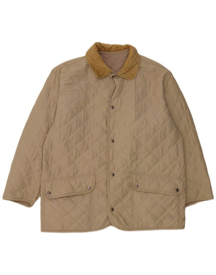Belfe & Belfe Herre quiltet jakke IT 52 XL Beige Bomuld