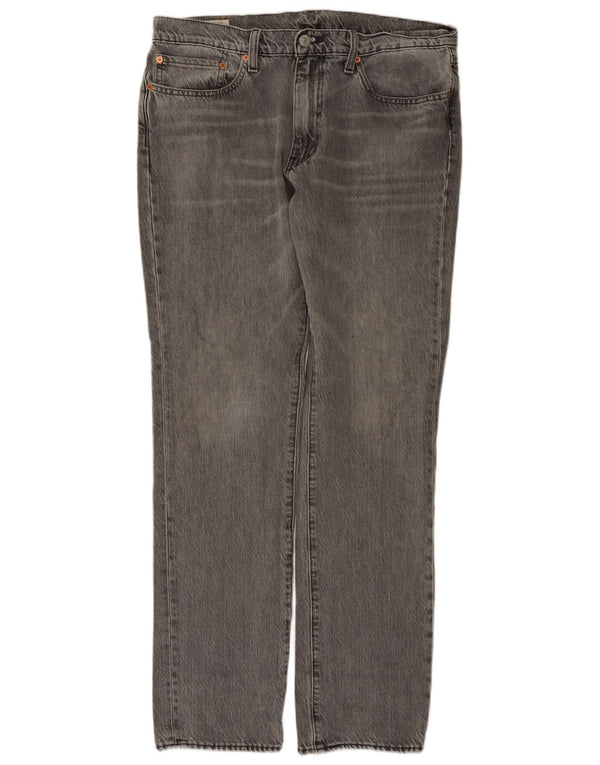 Levi's Herre 511 Slim Jeans W34 L34 Grå Bomuld