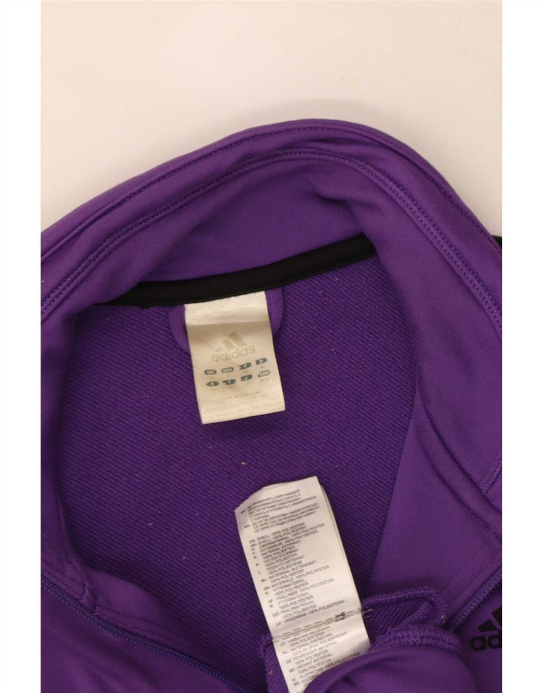 Adidas træningsdragt topjakke til kvinder UK 14 Medium Lilla Polyester