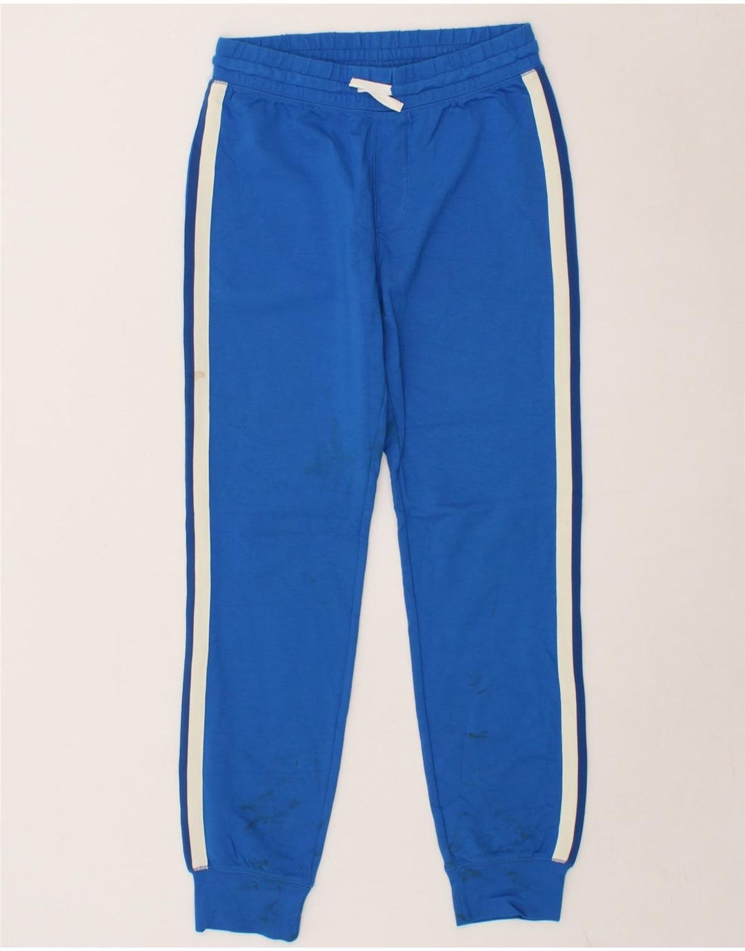BENETTON Boys Tracksuit Trousers Joggers 13-14 Years 3XL Blue Polyester Vintage Benetton and Second-Hand Benetton from Messina Hembry 