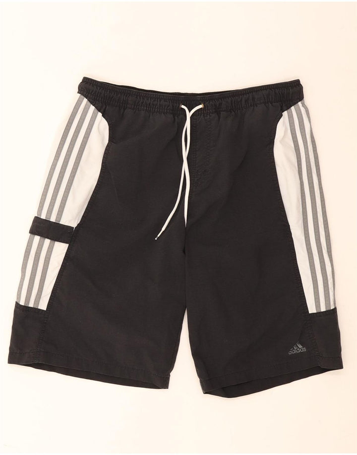 Adidas Badeshorts til mænd mellemgrå Colourblock Nylon