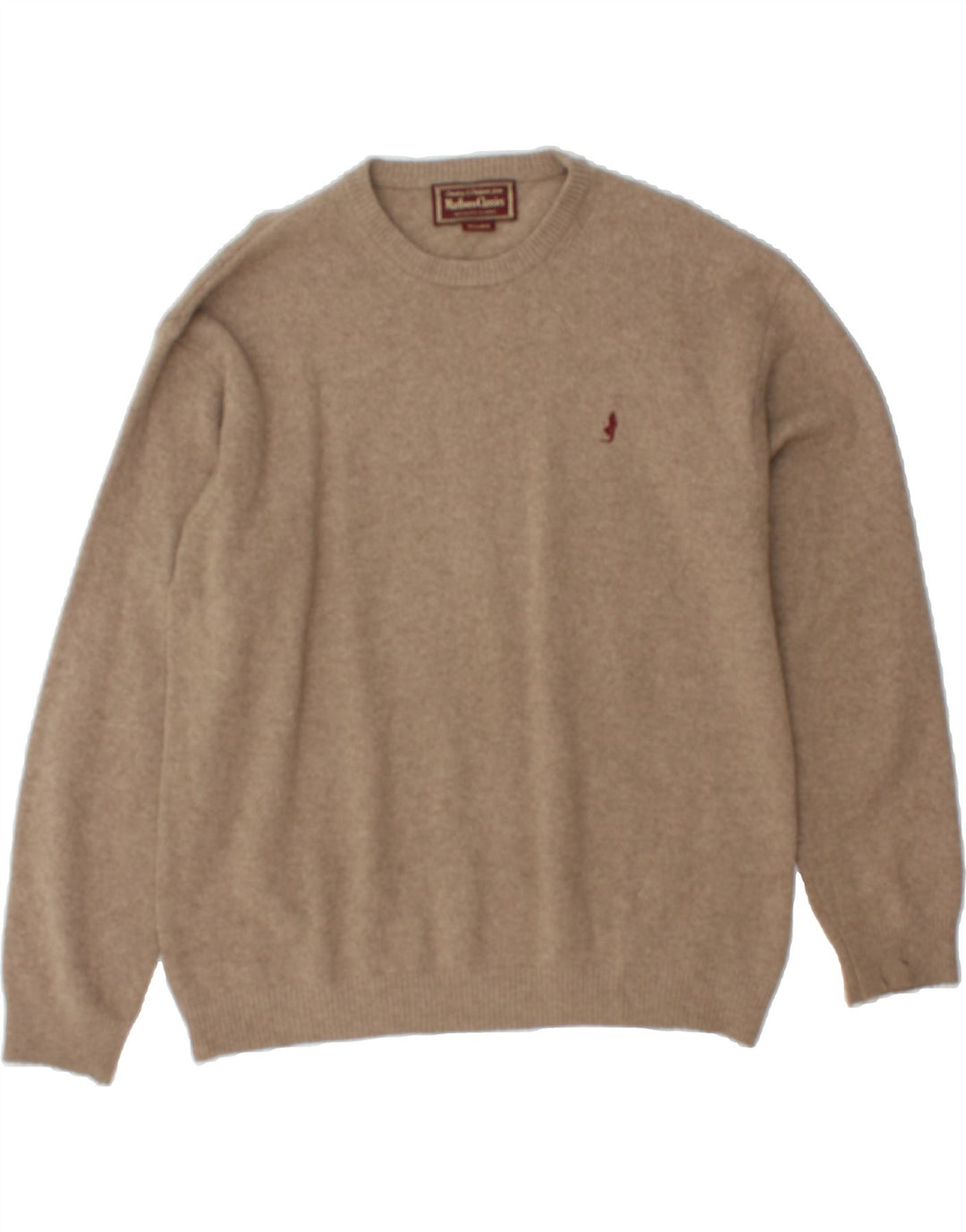 MARLBORO CLASSICS Mens Crew Neck Jumper Sweater 2XL Brown Vintage Marlboro Classics and Second-Hand Marlboro Classics from Messina Hembry 