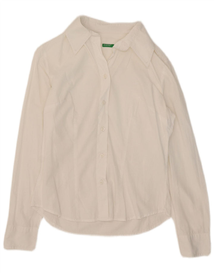 Benetton Dameskjorte UK 12 Medium White