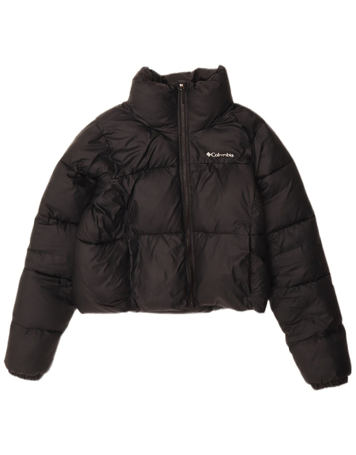 Columbia Womens Crop Polstret jakke UK 10 Small Navy Blue Polyester