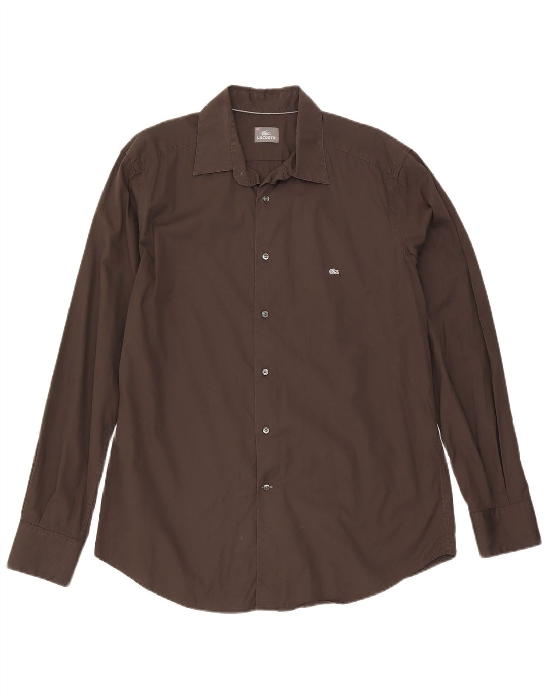 Lacoste Herreskjorte str. 43 Stor brun bomuld