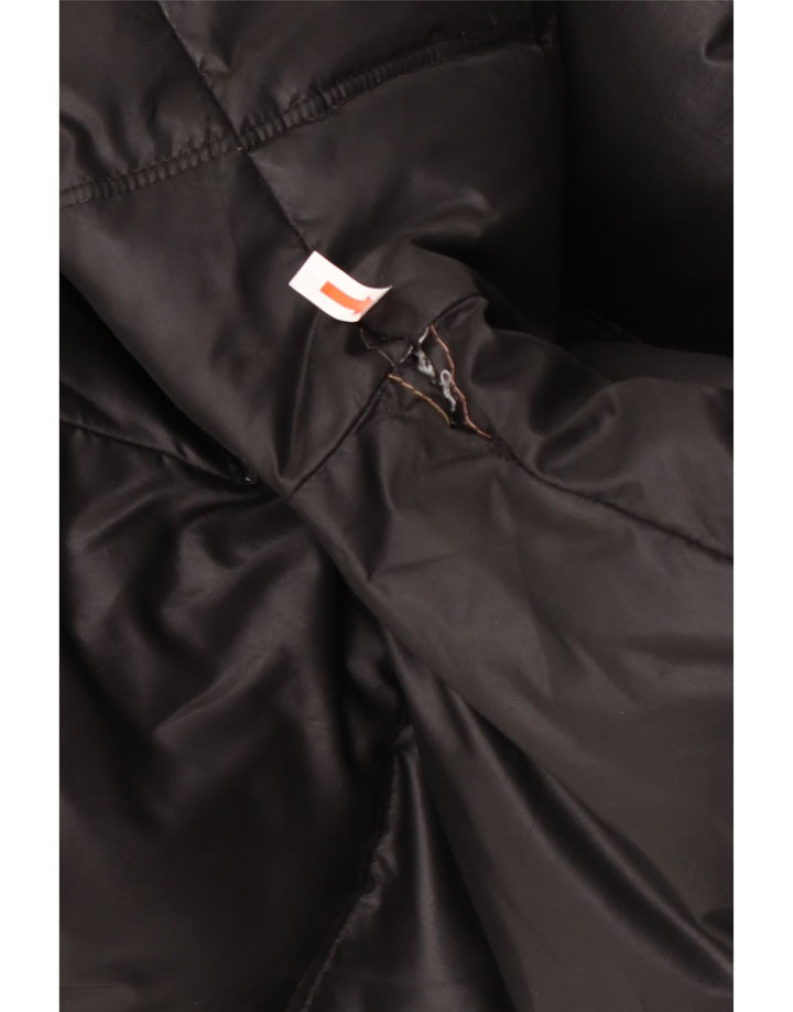 Guess Herre hættepolstret jakke UK 38 Medium Sort Polyester