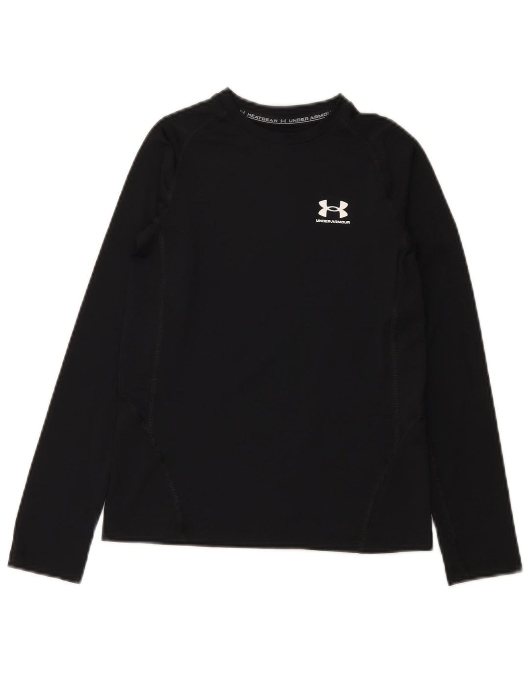 Under Armour Boys Heat Gear Top Langærmet 9-10 år Medium Sort
